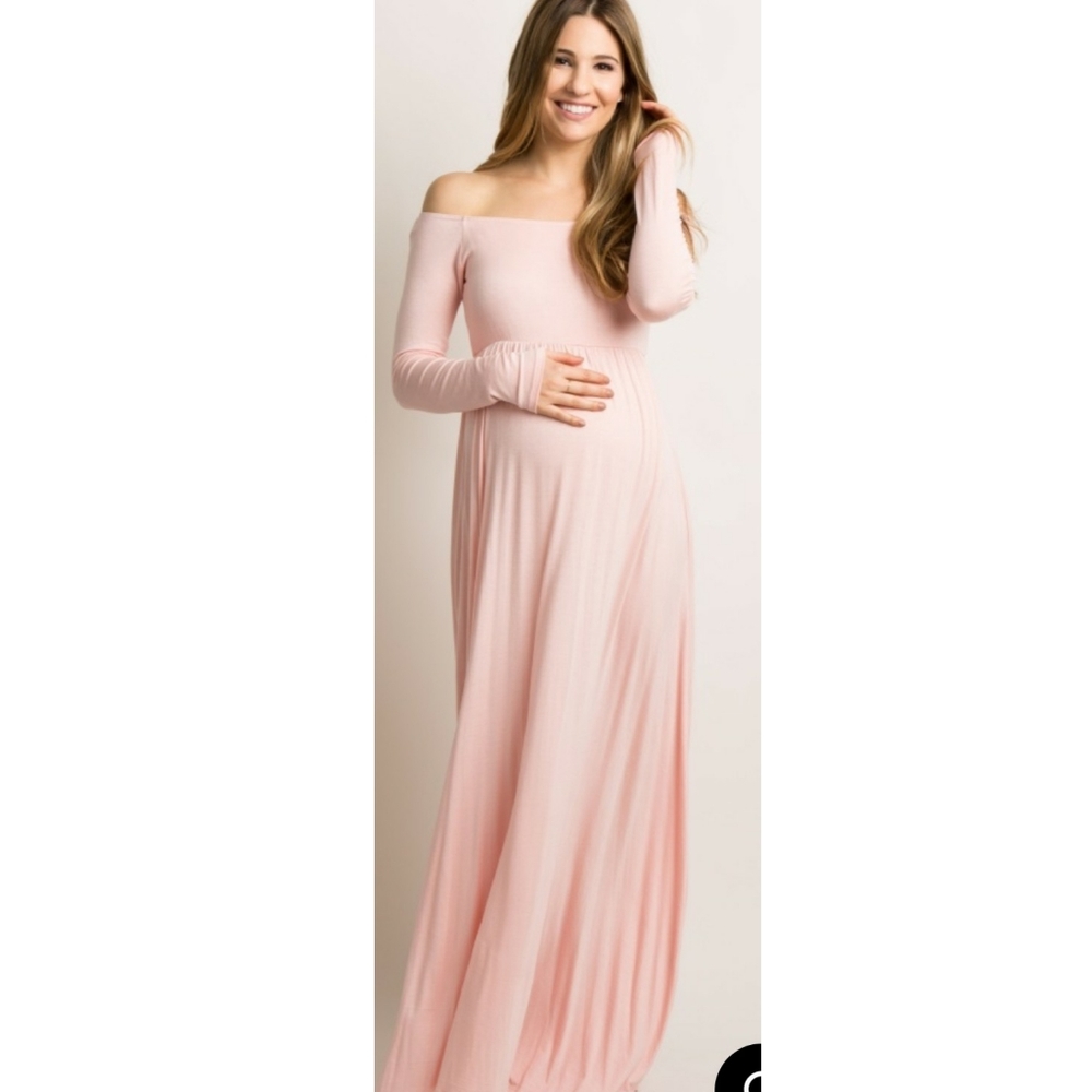 Pink Blush Maternity Maxi Dress